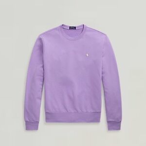 Polo Ralph Lauren Light Purple Loopback Cotton-Terry Crewneck Sweatshirt
